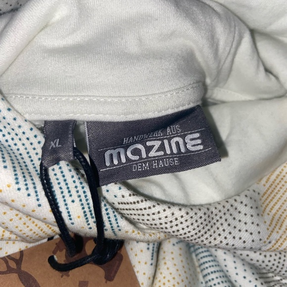 Mazine PETA approved vegan micro dots zigzag print hoody - Picture 5 of 9